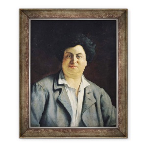 Tablou inramat - Charles-Alphonse-Paul Bellay - Portret De Alexandre Dumas pere 1802-70, 50 x 60 cm