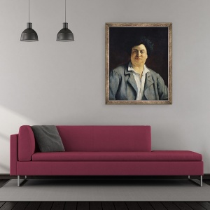 Tablou inramat - Charles-Alphonse-Paul Bellay - Portret De Alexandre Dumas pere 1802-70, 50 x 60 cm - Img 2