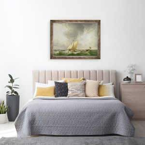 Tablou inramat - Charles Brooking - Un taietor intr-o briza puternica, 60 x 80 cm - Img 3