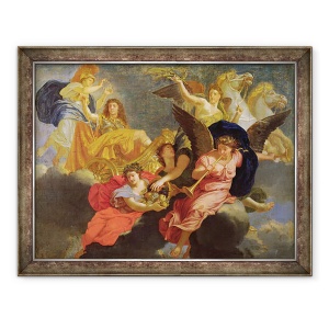 Tablou inramat - Charles Le Brun - Apoteoza regelui Ludovic al XIV-lea al Frantei, 70 x 90 cm