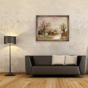 Tablou inramat - Charles Leaver - Scufita Rosie in zapada, 70 x 90 cm - Img 2