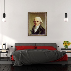 Tablou inramat - Charles Thevenin - Portrait of Jean-Baptiste de Monet 1744-1829 Chevalier de Lamarck, 60 x 80 cm - Img 3