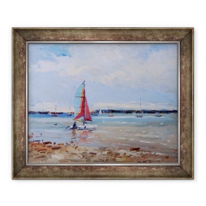 Tablou inramat - Christopher Glanville - Catamaran, 70 x 85 cm