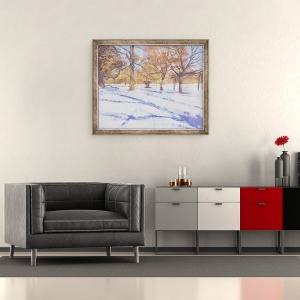 Tablou inramat - Christopher Glanville - Iarna, 70 x 85 cm - Img 2