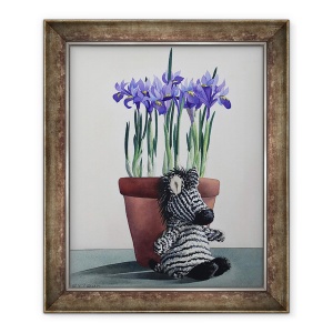Tablou inramat - Christopher Ryland - Irisuri de iarna si Zebra, 50 x 60 cm