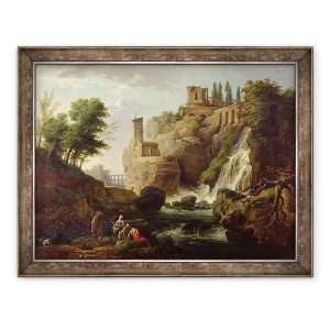 Tablou inramat - Claude Joseph Vernet - Caderile din Tivoli, 60 x 80 cm