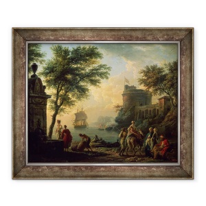 Tablou inramat - Claude Joseph Vernet - Seaport, 70 x 85 cm