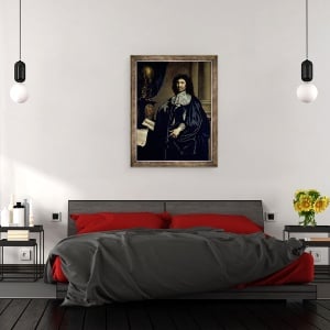 Tablou inramat - Claude Lefebvre - Portretul lui Jean-Baptiste Colbert de Torcy 1619-83 1666, 60 x 80 cm - Img 3