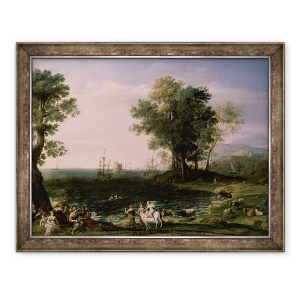 Tablou inramat - Claude Lorrain - Violul Europei, 70 x 90 cm