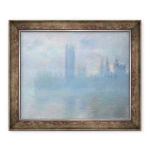Tablou inramat - Claude Monet - Camere ale Parlamentului, Londra, 50 x 60 cm