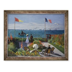 Tablou inramat - Claude Monet - Gradina la Sainte-Adresse, 60 x 80 cm