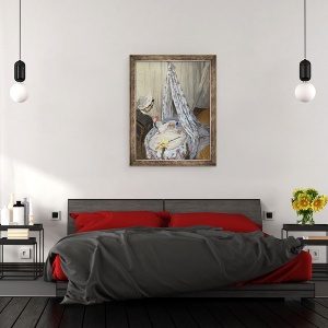 Tablou inramat - Claude Monet - Leaganul, Camille cu fiul artistului Jean, 60 x 80 cm - Img 3