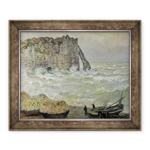 Tablou inramat - Claude Monet - Mare aspra la Etretat, 70 x 85 cm