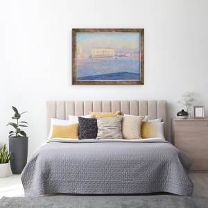 Tablou inramat - Claude Monet - Palatul Dogilor vazut din San Giorgio Maggiore, 60 x 80 cm - Img 3