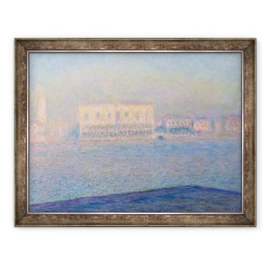 Tablou inramat - Claude Monet - Palatul Dogilor vazut din San Giorgio Maggiore, 70 x 90 cm