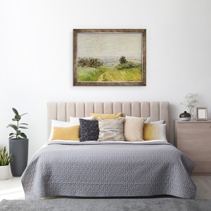 Tablou inramat - Claude Monet - Peisaj, vedere completa a Argenteuil Dealurile din Sannois, 60 x 80 cm - Img 3