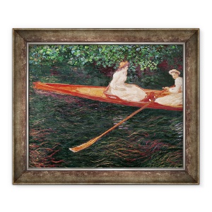 Tablou inramat - Claude Monet - Pistoale pe raul Epte, 50 x 60 cm