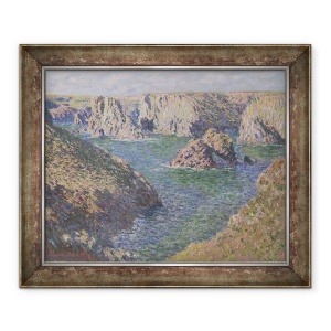 Tablou inramat - Claude Monet - Port-Domois, Belle-Isle, 50 x 60 cm