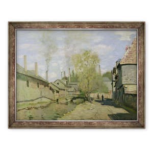 Tablou inramat - Claude Monet - Raul lui Robec la Rouen, 60 x 80 cm
