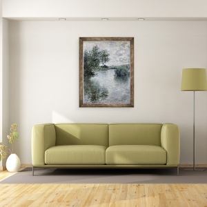 Tablou inramat - Claude Monet - Sena de la Vetheuil, 60 x 80 cm - Img 3