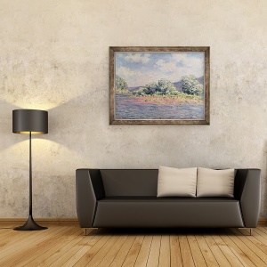Tablou inramat - Claude Monet - Sena la Port-Villez, 60 x 80 cm - Img 2