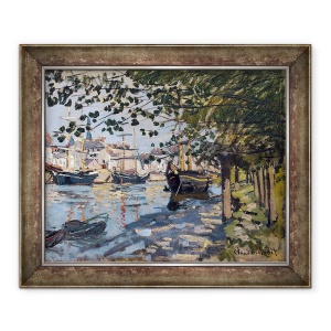 Tablou inramat - Claude Monet - Sena la Rouen, 50 x 60 cm