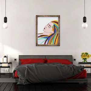 Tablou inramat - Daisy de Villeneuve - Autoportret I, 60 x 80 cm - Img 3