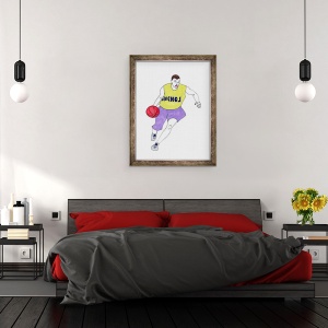Tablou inramat - Daisy de Villeneuve - Baschet, 60 x 80 cm - Img 3