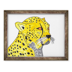 Tablou inramat - Daisy de Villeneuve - Cheetah, 60 x 80 cm