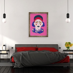 Tablou inramat - Daisy de Villeneuve - Doamna mistica, 70 x 90 cm - Img 3