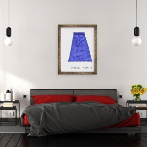 Tablou inramat - Daisy de Villeneuve - Fusta lunga, 70 x 90 cm - Img 3