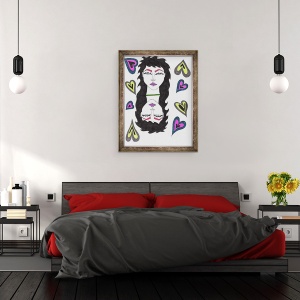 Tablou inramat - Daisy de Villeneuve - Mirror, 60 x 80 cm - Img 3