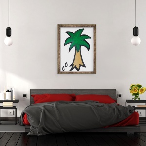Tablou inramat - Daisy de Villeneuve - Palmier, 70 x 90 cm - Img 3