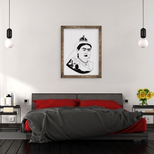 Tablou inramat - Daisy de Villeneuve - Regina Victoria, 60 x 80 cm - Img 3