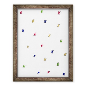 Tablou inramat - Daisy de Villeneuve - Stele mici colorate, 60 x 80 cm
