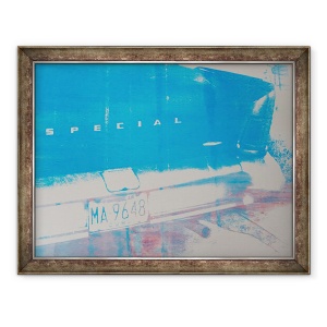 Tablou inramat - David Studwell - Masina albastra, 60 x 80 cm