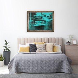 Tablou inramat - David Studwell - Masina verde, 70 x 90 cm - Img 3