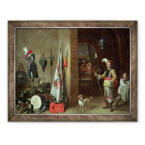 Tablou inramat - David Teniers the Younger - Camera de paza, 60 x 80 cm