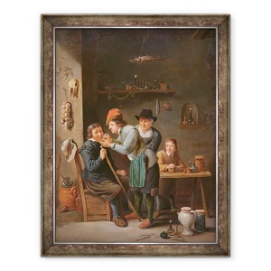 Tablou inramat - David Teniers the Younger - Extractorul de dinti, 70 x 90 cm