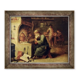 Tablou inramat - David Teniers the Younger - Un Alchimist, 50 x 60 cm