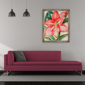 Tablou inramat - Deborah Eve Alastra - Amaryllis, 50 x 60 cm - Img 2