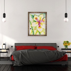 Tablou inramat - Deborah Eve Alastra - Lily si prietenii, 60 x 80 cm - Img 3