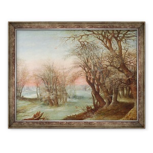 Tablou inramat - Denys van Alsloot - Peisaj iarna, 60 x 80 cm