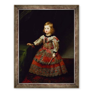 Tablou inramat - Diego Rodriguez de Silva y Velazquez - Infanta Maria Margarita 1651-73 a Austriei ca un copil, 70 x 90 cm