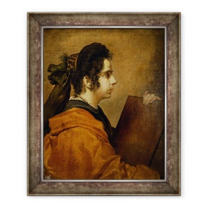 Tablou inramat - Diego Rodriguez de Silva y Velazquez - Portret presupus a fi Juana Pacheco ca Sibyl, 70 x 85 cm