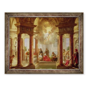 Tablou inramat - Dirck van Delen - Piscina din Bethesda, 60 x 80 cm
