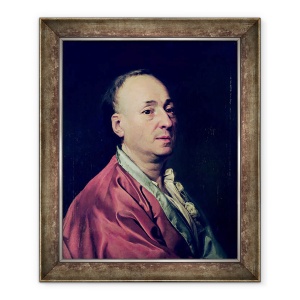 Tablou inramat - Dmitri Grigor'evich Levitsky - Denis Diderot 1715-84 1773, 70 x 85 cm