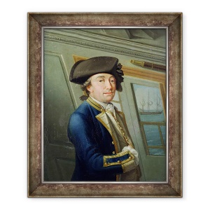 Tablou inramat - Dominic Serres - Portretul Capitanului William Locker 1731-1800 1769, 50 x 60 cm