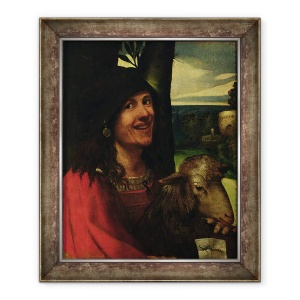 Tablou inramat - Dosso Dossi - Portret De Un Bufon Curte, 50 x 60 cm