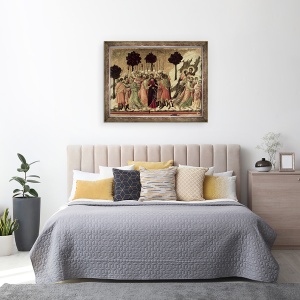 Tablou inramat - Duccio di Buoninsegna - Maesta, Tradarea lui Hristos, 60 x 80 cm - Img 3